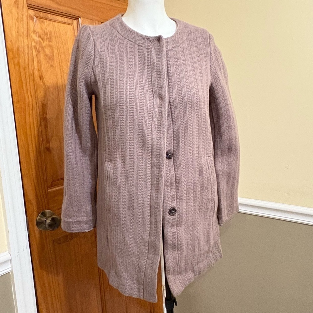 Talbots Women's Textured Blazer in Taupe